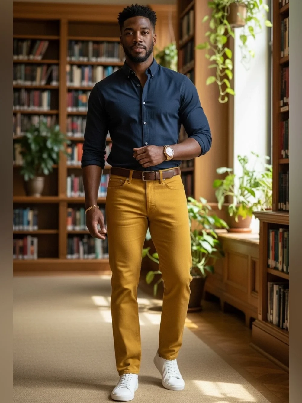 Levi's 514 Straight Fit Jeans W32 L32 Men's Mustard Yellow Denim Pants